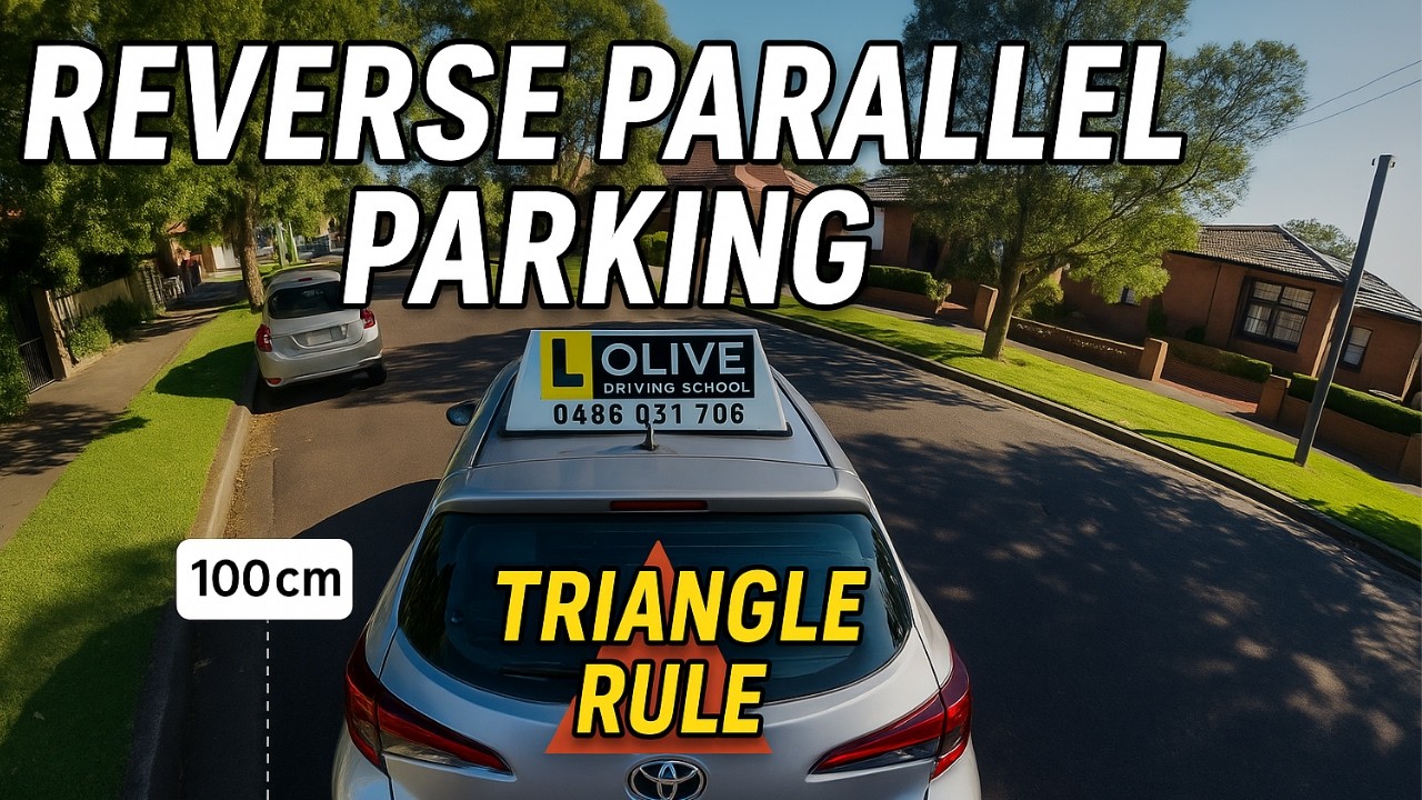 Пошаговое руководство: простая параллельная парковка задним ходом для экзамена по вождению в Авст...