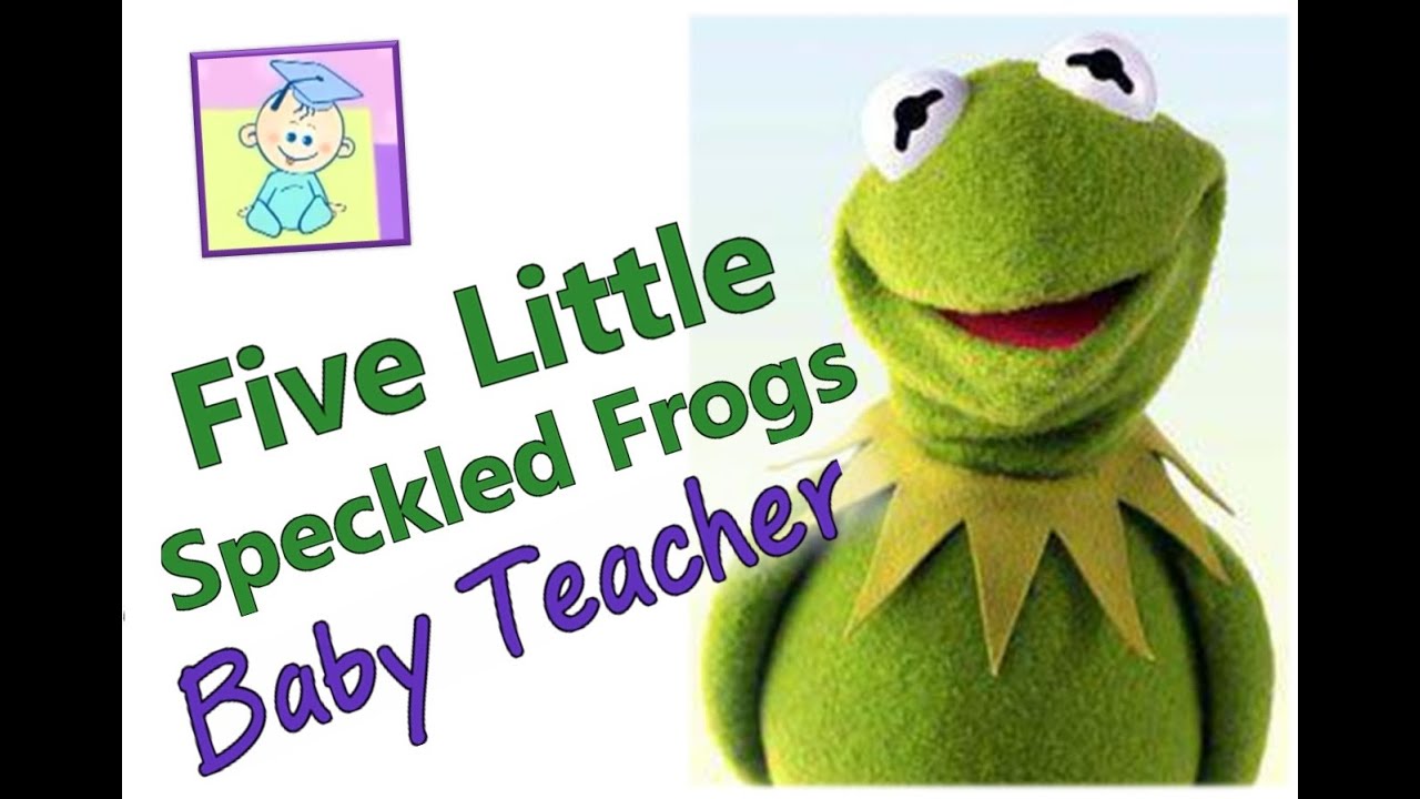 Five Little Speckled Frogs | Nursery Rhymes | From Baby Teacher - YouTube