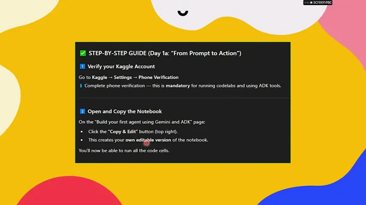 Google Al Agents Day 1 Build Your First Al Agent using Gemini & ADK (Step-by-Step Tutorial) #2025