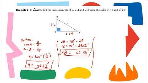 Right Triangle Trigonometry- Word Problems