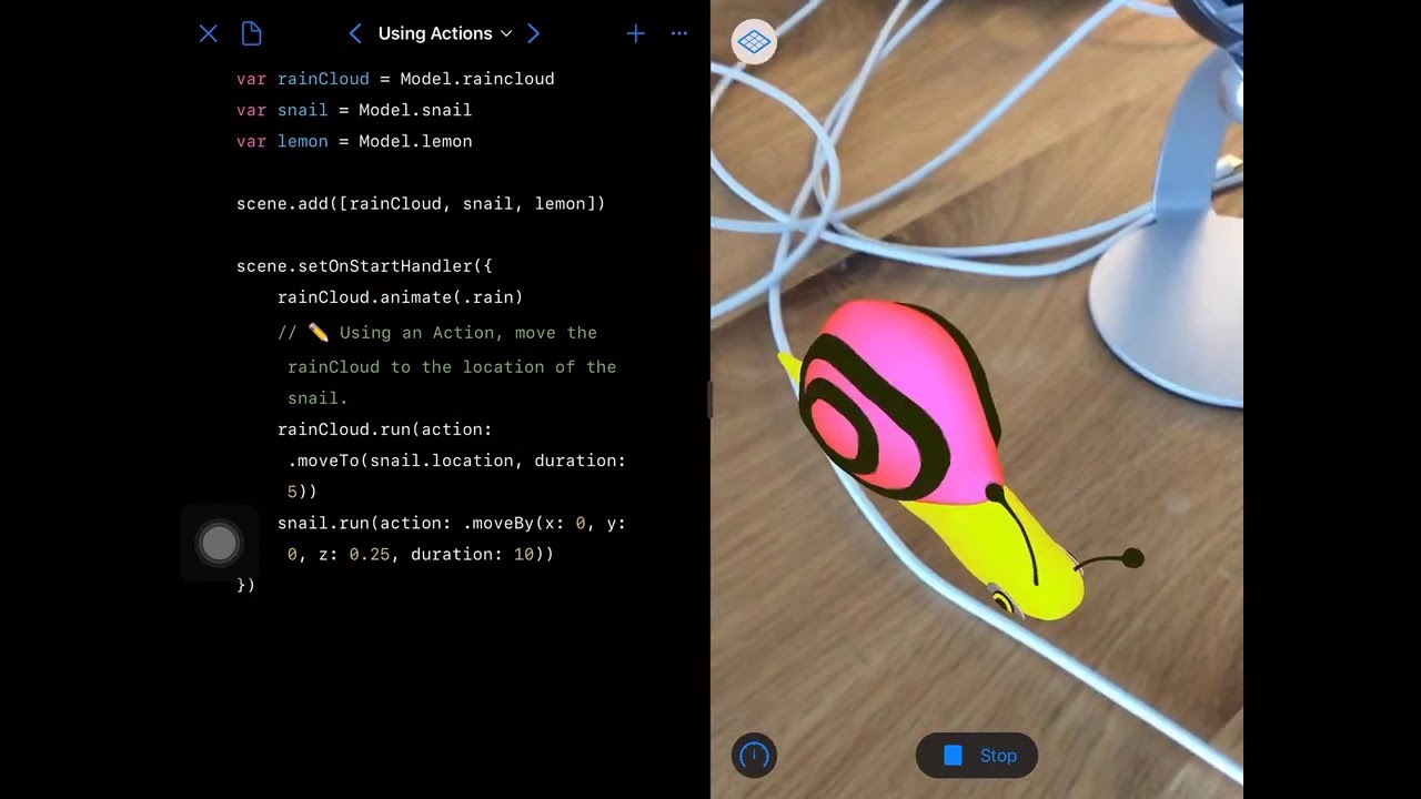 The Code Hub: Augmented Reality at Home, Swift Playgrounds and Reacting to a camera close-up