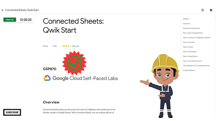 Connected Sheets:  Qwik Start ||#GSP870 || #arcade
