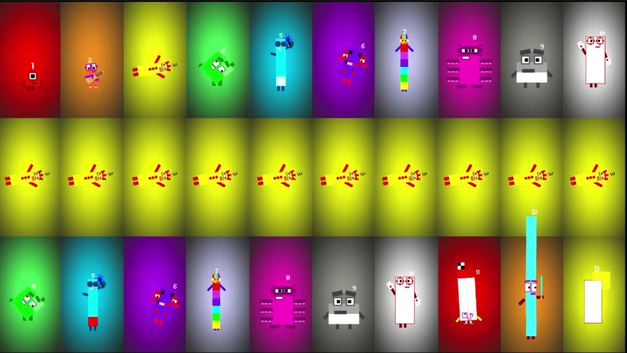 Jolly Numberblocks Band: 1x3=3 Retro Remix - The ULTIMATE