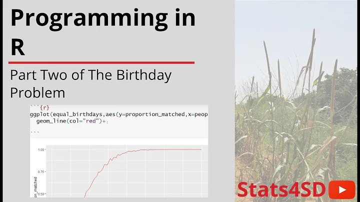 The Birthday Problem (Part Two): Programming in R