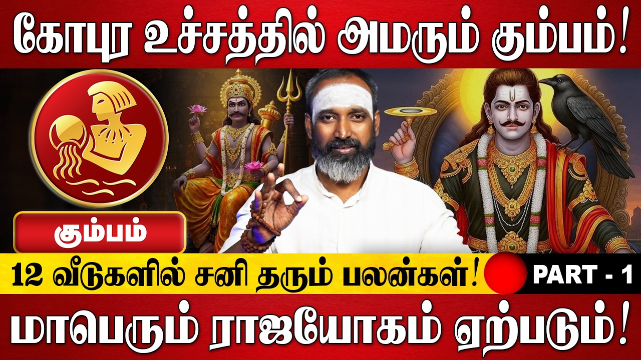 கும்பம் - மாபெரும் ராஜயோகம் ஏற்படும்! | Kumbam Rasi Palan 2026 in Tamil | Sani Peyarchi Palan 2026