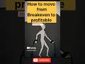 How to go from breakeven to profitable trading #trading