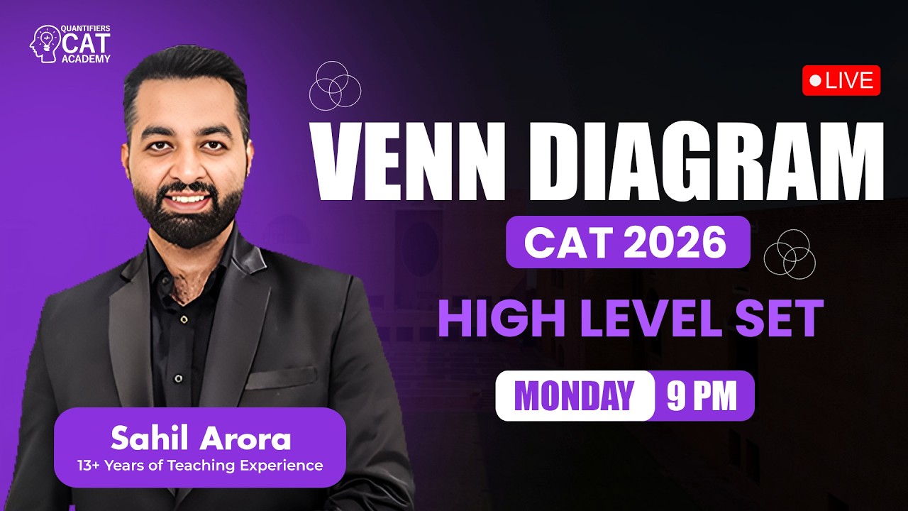 VENN DIAGRAM | CAT 2026 | High level set