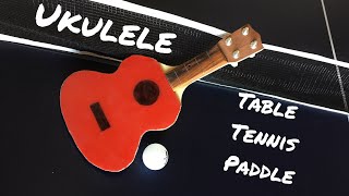 ukulele shaped table tennis paddle