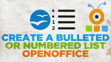 How to Create a Bulleted or Numbered List in Open Office