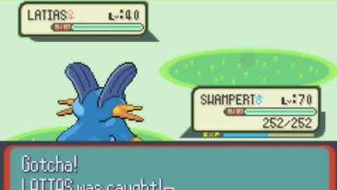 Pokemon Sapphire: Catching Latias (Master Ball)