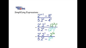 Indices : Simplifying Expressions
