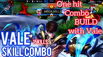 Mobile Legends: Vale One Hit Combo Build and Emblems 2021 | Best in Solo Rank Game - Vale Gameplay