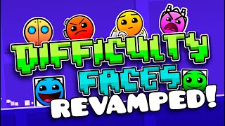 Difficulty Faces as Icon Sets in Geometry Dash REVAMPED!
