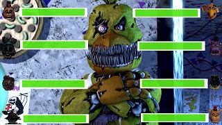 [SFM FNaF] Top 5 Fight VS FNAF Animations WITH Healthbars