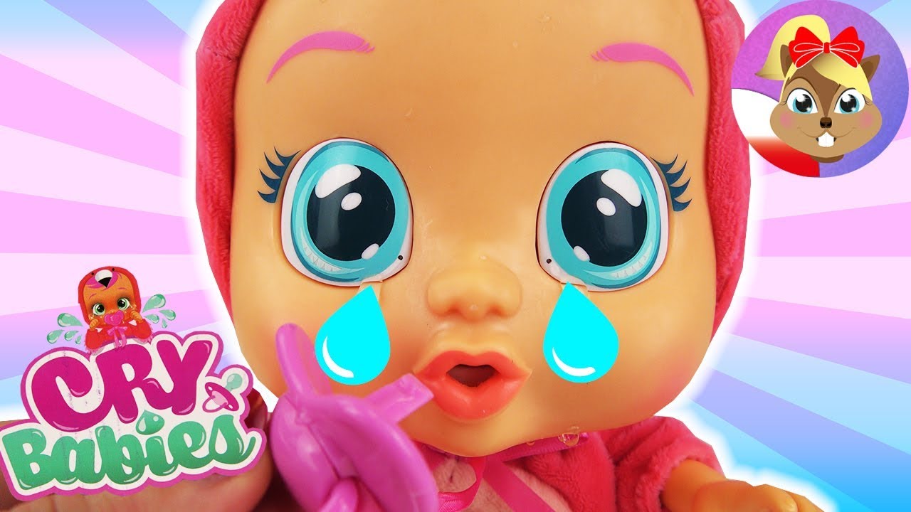 CRY BABIES - magic tears | LALKA PŁACZE PRAWDZIWYMI ŁZAMI - Fancy uspokaja  się po podaniu smoczka - YouTube