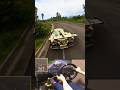 The way to cross a bridge in a flashy gold car
