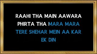 Rahi Tha Main Awara - Karaoke - Sahib Bahadoor - Kishore Kumar