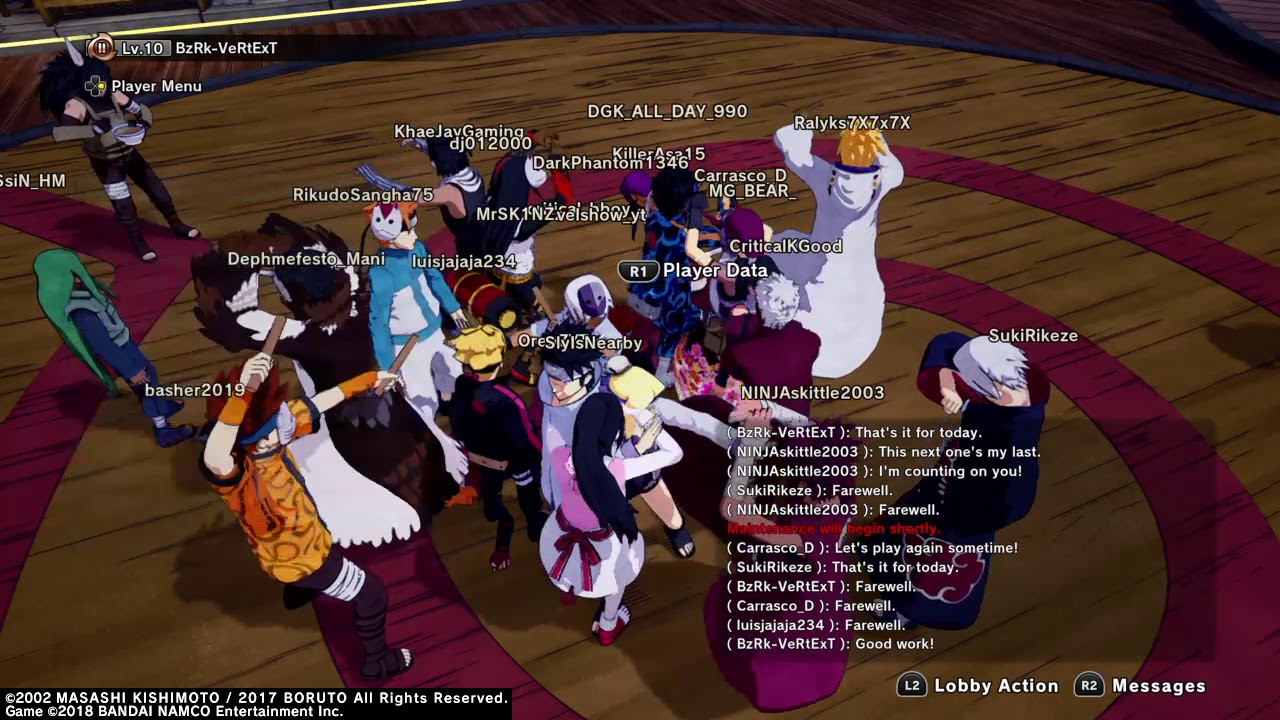 SHINOBI STRIKER Maintenance Party, (Before Shutdown) YouTube