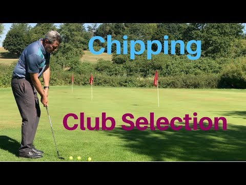 Chipping club selection 3 chip shots to 3 different holes