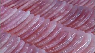 天然石　ローズクォーツ　艶々美容カッサ