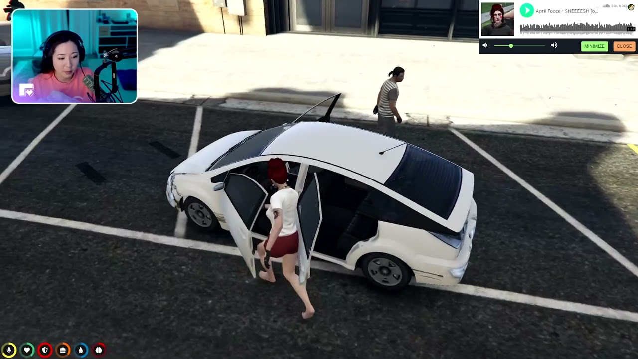 Jay Que plays his new song for April Fooze