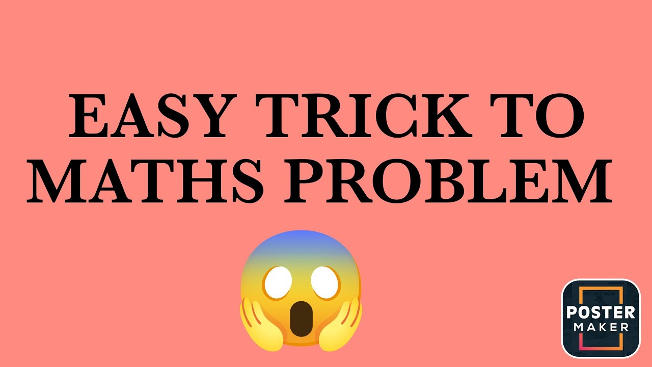 Easy trick to solve a hard problem in competitive exams - YouTube