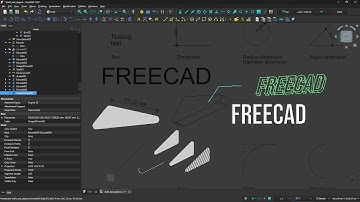 FREECAD - Lesson 10 - Draft, Style, Parameters, Label, Shape from Text, Font, Hatch, Pat, Facebinder