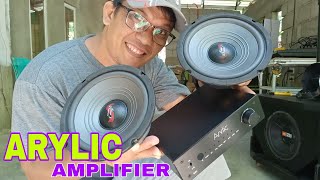 GANDA NG TUNOG NITO ARYLIC B50 AMPLIFIER LAKAS NG BASE NIYA