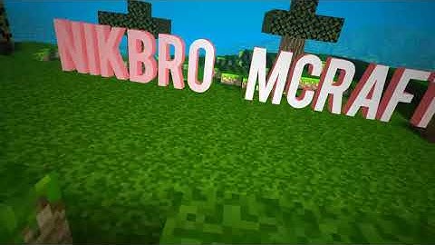 Simple 3D Minecraft intro 4k || non copyrights || make free intros