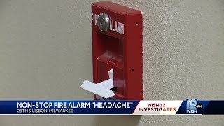Milwaukee tenants suffer through blaring, strobing fire alarm for hours