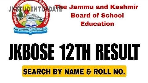 JKBOSE Big Update Class 12Th Result Decleared Check Your Result Now.