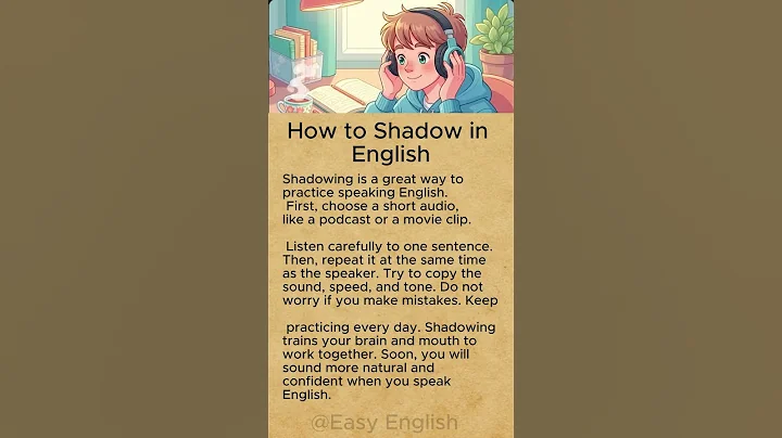 How to Shadow in English 🎧| #shadowing #speakingpractice #englishstory