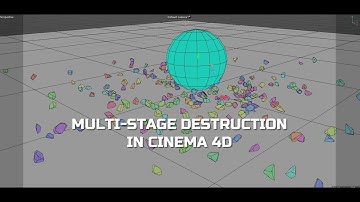 간단한 팁: Cinema 4D에서 다단계 파괴(커넥터를 사용한 Voronoi Fracture 사용)
