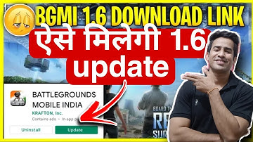 bgmi 1.6 update not showing PlayStore