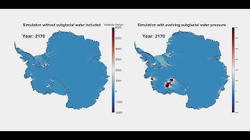 Simulated Antarctic ice velocity over 2015 -2300 using Elmer/Ice ice sheet model