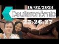Leitura diaria da Biblia (Deuteronomio 25.26.27)