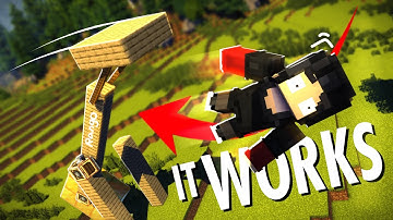 ROPE PHYSICS In Minecraft!? | Vmod (Valkyrien Skies)