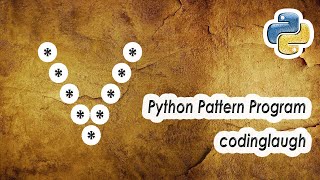 V - Alphabet Shape || Star Pattern || Python Pattern Program || Bangla (বাংলা)