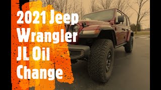 2021 Jeep Wrangler JL Oil Change Amsoil Synthetic #jeepwrangler #JL #oilchange