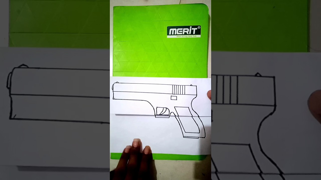 ##... olden days to now a days pistol weapon...gun sketch... beautiful art torrent...