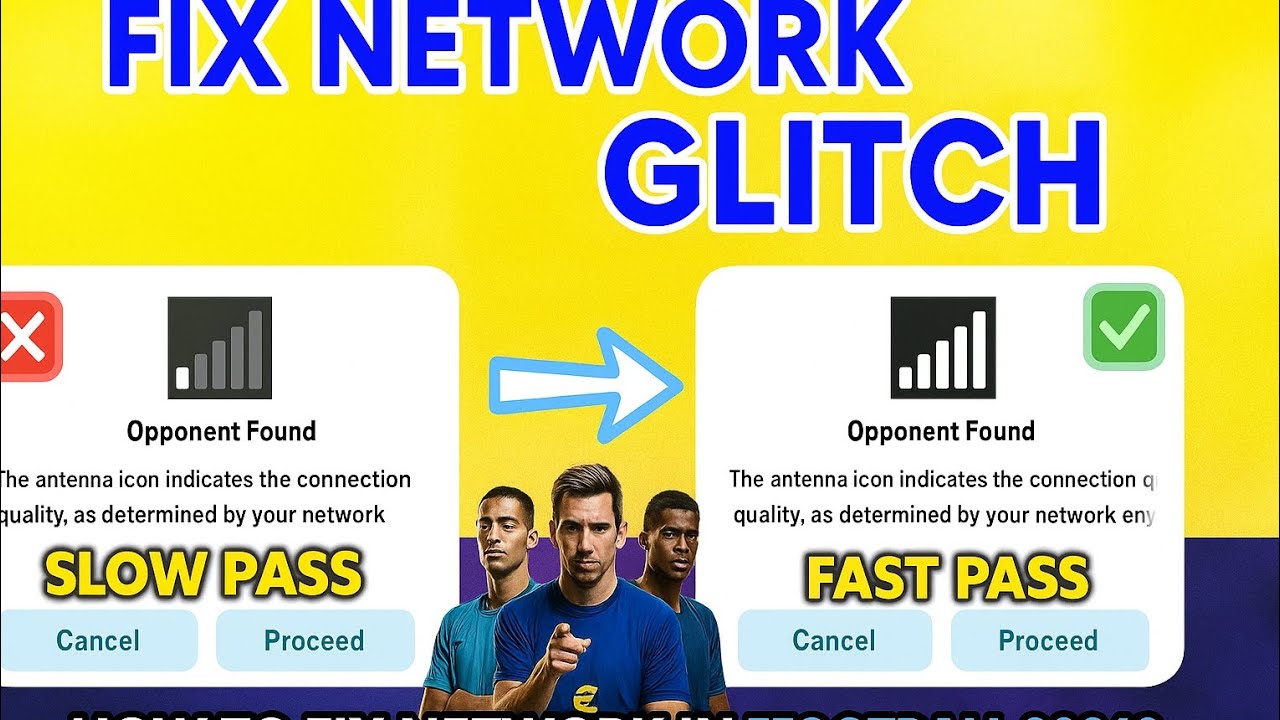 4 things you can do to fix Network glitch and lags in Efootball 2026! 😎 