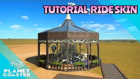 PLANET COASTER TUTORIAL : How to build a flat ride cover.