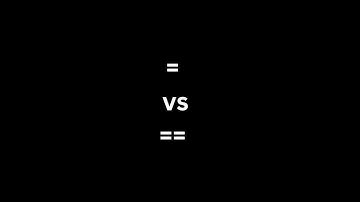 #Python Equal vs Double Equal Sign? #datascience #coding #programming #learnpython #ai