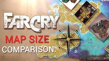 Far Cry maps SIZE comparison (incl. Far cry 6)