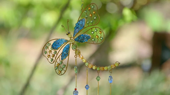 Beaded Dragonfly Wind Chime (2WC1809) from Evergreen Garden