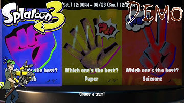 Rock, Paper, Scissors - Splatoon 3 World Premiere Splatfest