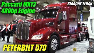 2016 Peterbilt 579 Truck with Paccar MX 13 480hp Engine - Exterior, Interior Walkaround-2015 Expocam