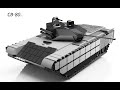 3D модель легкого танка под обозначением СВ-80 версия-2