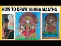 HOW TO DRAW AND PAINTING DURGA MAATHA