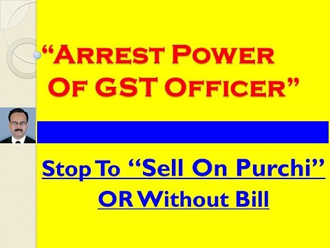 SALE WITHOUT BILL - ARREST POWER OF OFFICER